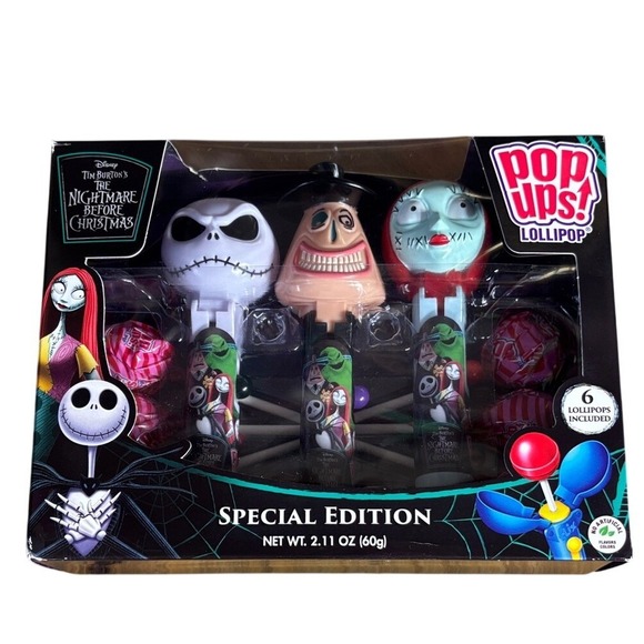 Disney Nightmare Before Christmas Pop Ups Lollipop Special Edition Gift Set NIB - Picture 6 of 6